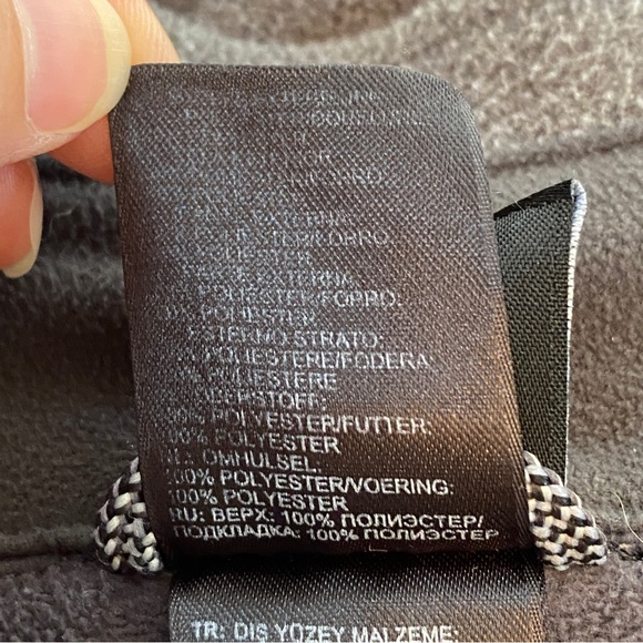 The North Face zippered grey sweater, size XL - Picture 11 of 14